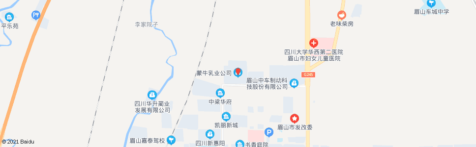 眉山蒙牛乳业_公交站地图_眉山公交_妙搜公交查询2024