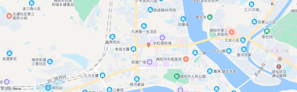 绵阳跃进路口_公交站地图_绵阳公交_妙搜公交查询2024