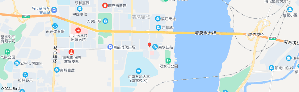 南充清泉寺_公交站地图_南充公交_妙搜公交查询2024