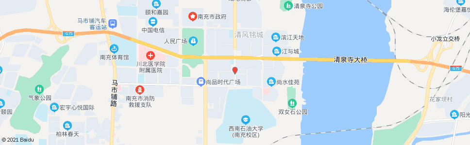 南充清风南路_公交站地图_南充公交_妙搜公交查询2024