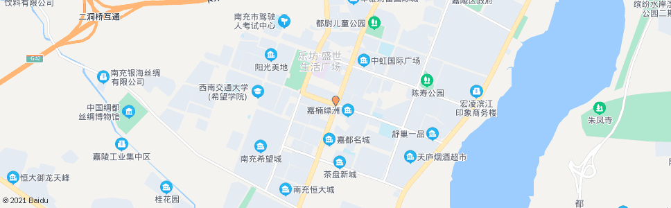 南充维康大道_公交站地图_南充公交_妙搜公交查询2024