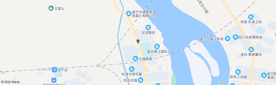 遂宁北固小学_公交站地图_遂宁公交_妙搜公交查询2024