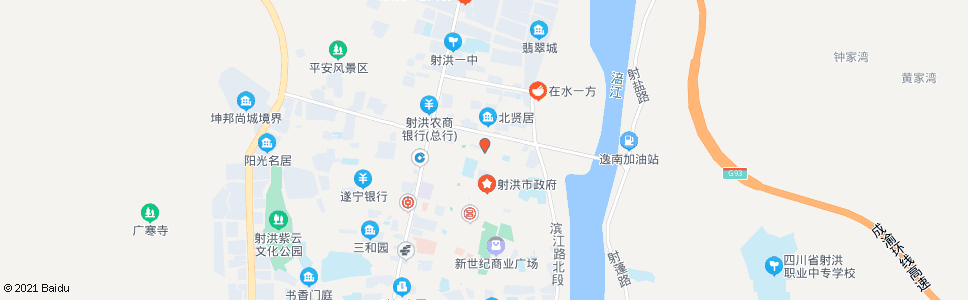 遂宁北辰门_公交站地图_遂宁公交_妙搜公交查询2024