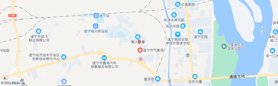 遂宁天友酒店_公交站地图_遂宁公交_妙搜公交查询2024