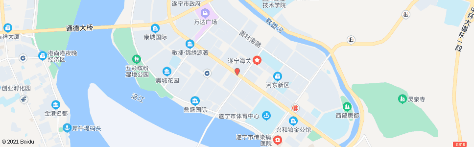 遂宁市法院_公交站地图_遂宁公交_妙搜公交查询2025