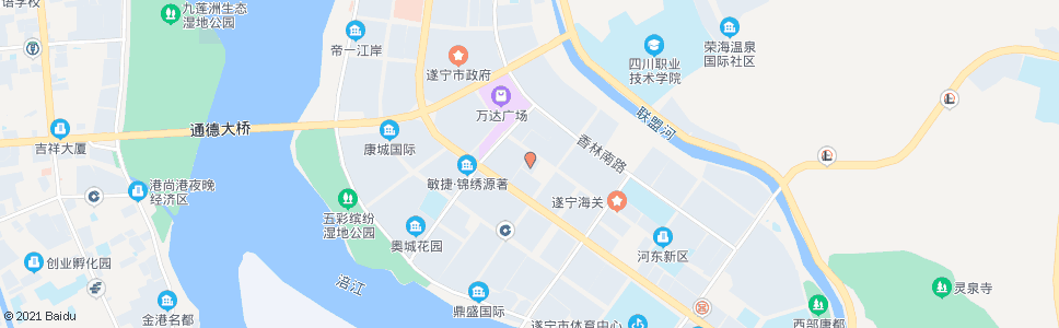 遂宁市检察院_公交站地图_遂宁公交_妙搜公交查询2024