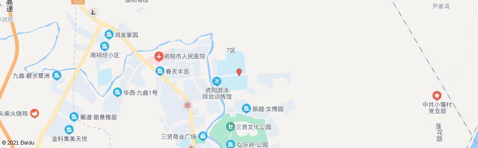 资阳资阳中学西区_公交站地图_资阳公交_妙搜公交查询2024