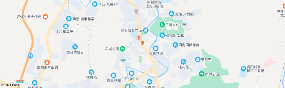 资阳天宇市场_公交站地图_资阳公交_妙搜公交查询2024