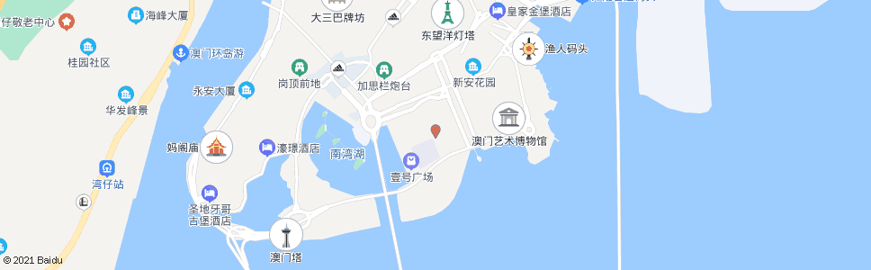 澳門城市日大馬路(波爾圖街)_巴士站地圖_澳門巴士_妙搜巴士搜尋2024