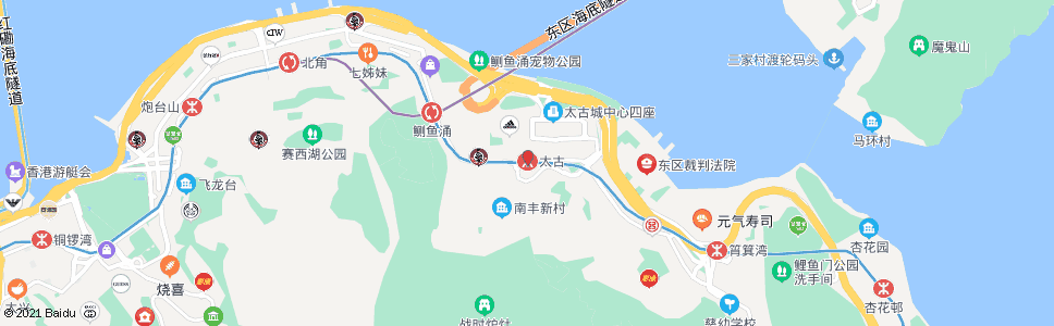 香港太古_巴士站地圖_香港巴士_妙搜巴士搜尋2024