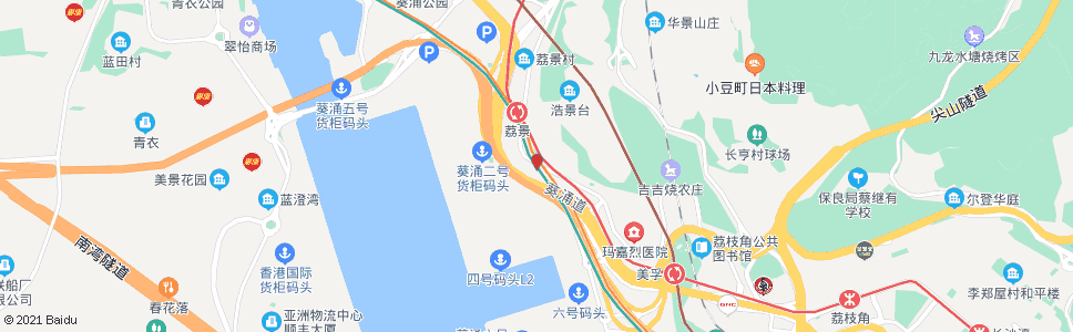 香港救世軍荔景院_巴士站地圖_香港巴士_妙搜巴士搜尋2024