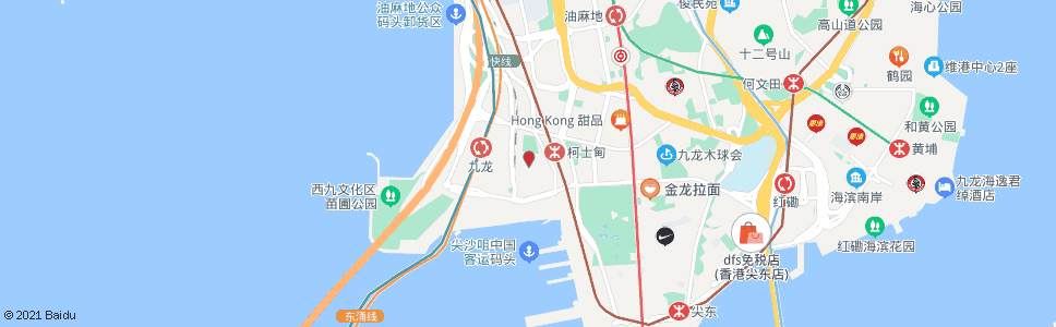 香港西九龍中心鴨寮街_巴士站地圖_香港巴士_妙搜巴士搜尋2024