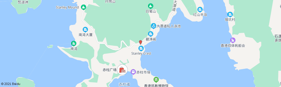 香港赤柱峽道_巴士站地圖_香港巴士_妙搜巴士搜尋2024