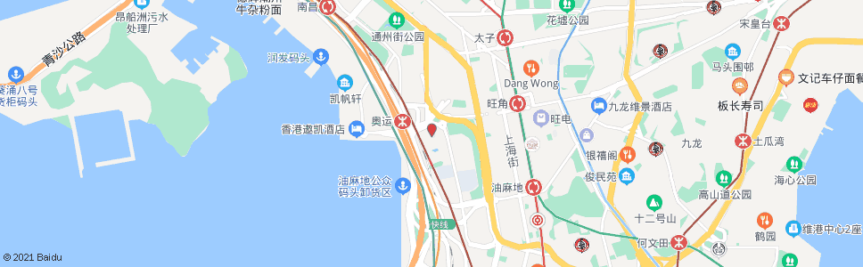 香港奧海城二期(櫻桃街)_巴士站地圖_香港巴士_妙搜巴士搜尋2025