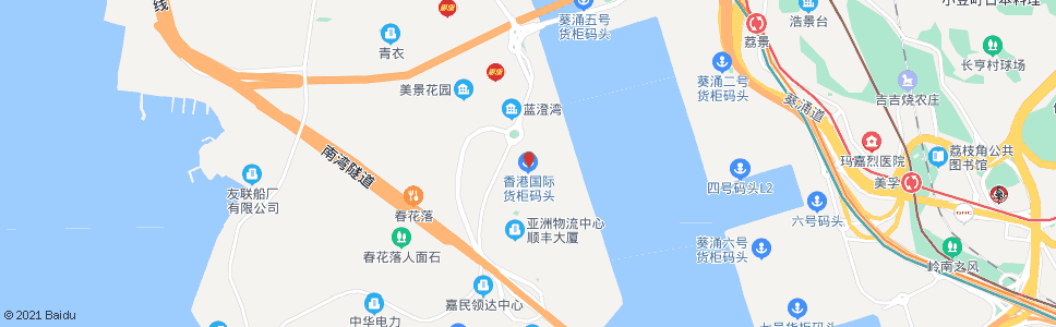 香港四號碼頭(國際貨櫃碼頭)_巴士站地圖_香港巴士_妙搜巴士搜尋2024