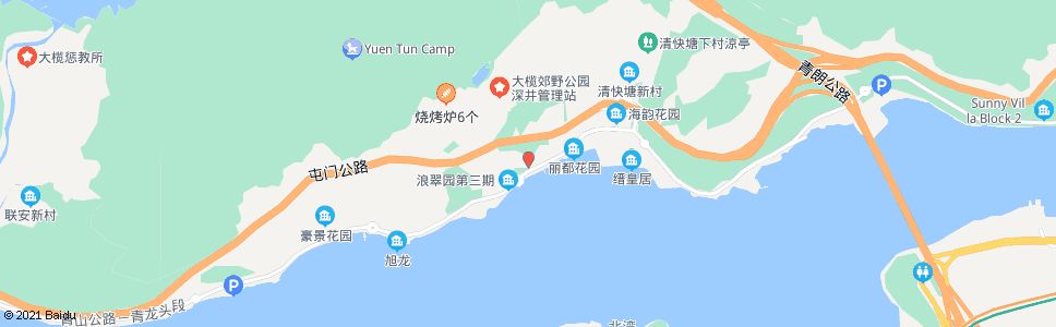 香港(浪翠園一二期)馬灣碼頭_巴士站地圖_香港巴士_妙搜巴士搜尋2024