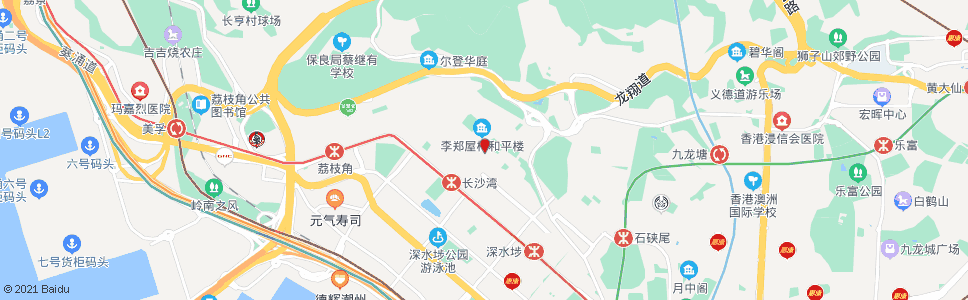 香港李鄭屋邨寶熙苑漢花園古墓_巴士站地圖_香港巴士_妙搜巴士搜尋2024