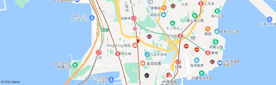 香港彌敦酒店_巴士站地圖_香港巴士_妙搜巴士搜尋2024