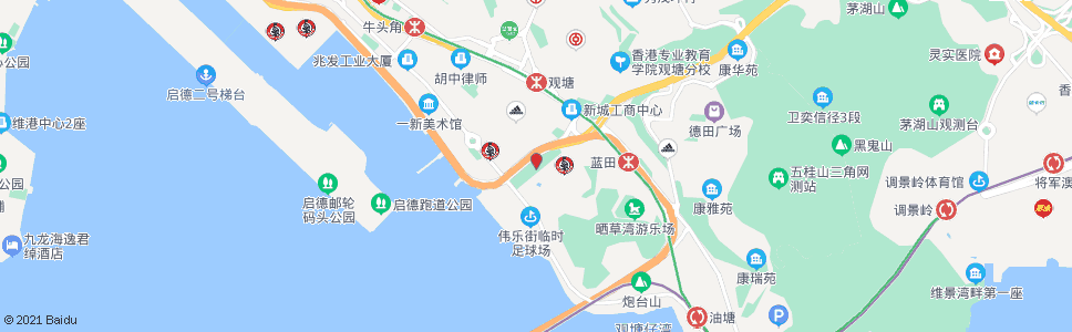 香港麗港公園_巴士站地圖_香港巴士_妙搜巴士搜尋2024