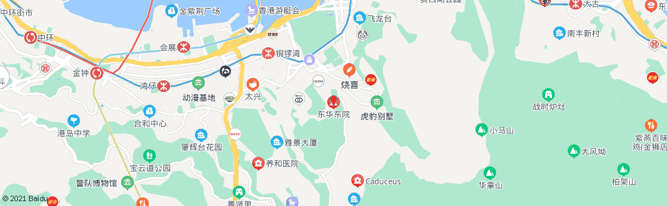 香港東華東院_巴士站地圖_香港巴士_妙搜巴士搜尋2024