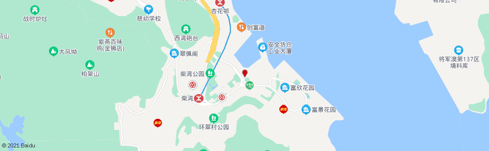 香港柴灣消防局_巴士站地圖_香港巴士_妙搜巴士搜尋2024