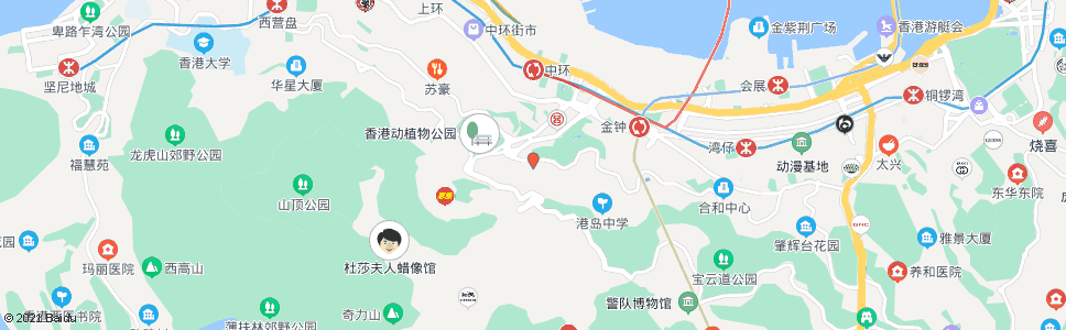 香港堅尼地道(皇后大道東)_巴士站地圖_香港巴士_妙搜巴士搜尋2024