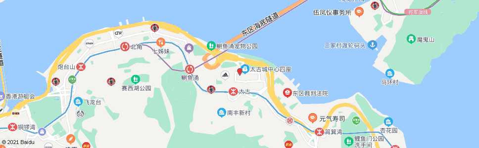 香港太古灣道_巴士站地圖_香港巴士_妙搜巴士搜尋2024