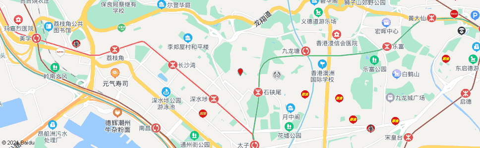 香港偉倫街(白田商場)_巴士站地圖_香港巴士_妙搜巴士搜尋2024