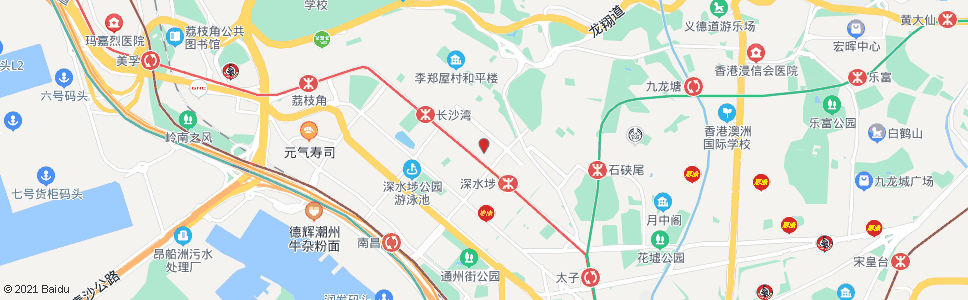 香港深水埗九江街_巴士站地圖_香港巴士_妙搜巴士搜尋2024