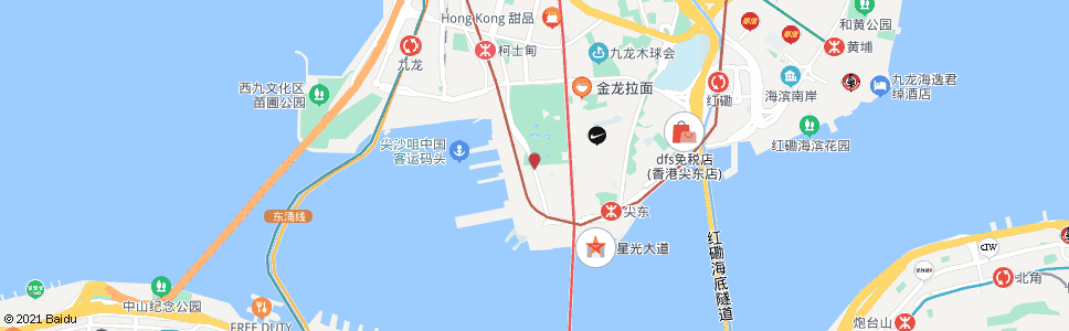 香港尖沙咀海防道_巴士站地圖_香港巴士_妙搜巴士搜尋2024