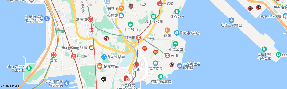 香港紅磡曲街_巴士站地圖_香港巴士_妙搜巴士搜尋2024