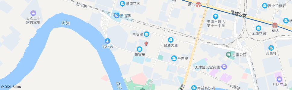 天津工人新村_公交站地图_天津公交_妙搜公交查询2025