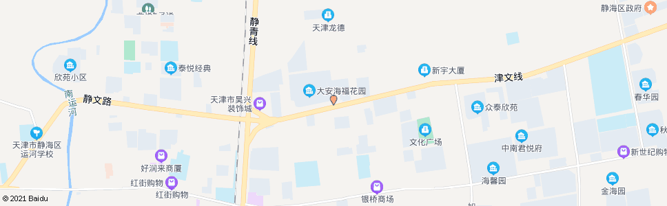 天津农业银行(京福公路)_公交站地图_天津公交_妙搜公交查询2024