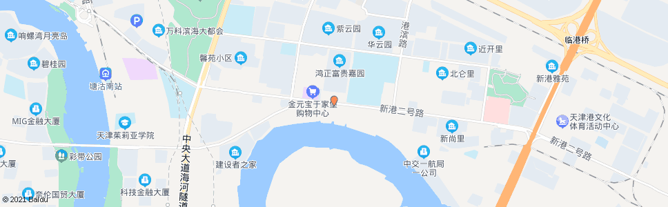 天津二号门(新港一号路)_公交站地图_天津公交_妙搜公交查询2024