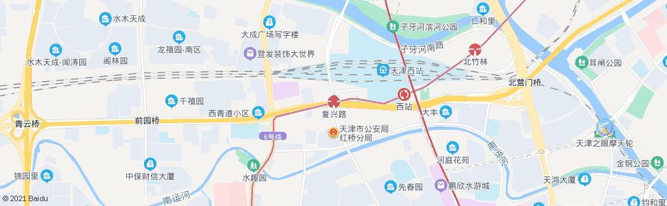 天津复兴路_公交站地图_天津公交_妙搜公交查询2024