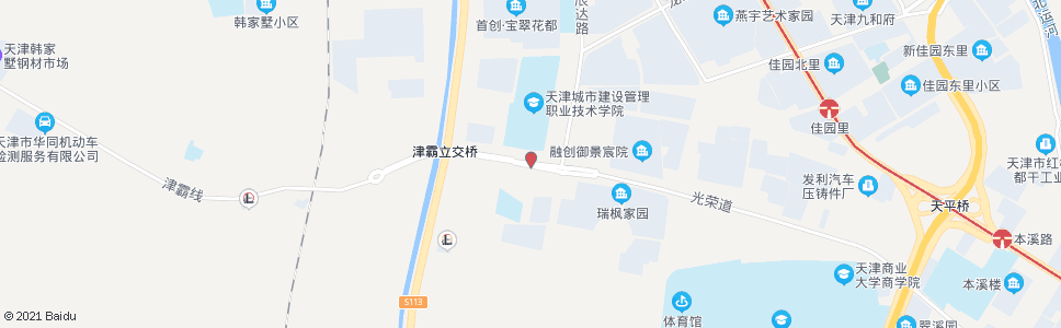 天津城建高职学院_公交站地图_天津公交_妙搜公交查询2024