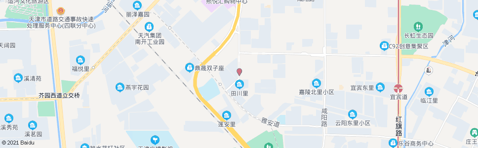 天津田川里_公交站地图_天津公交_妙搜公交查询2024