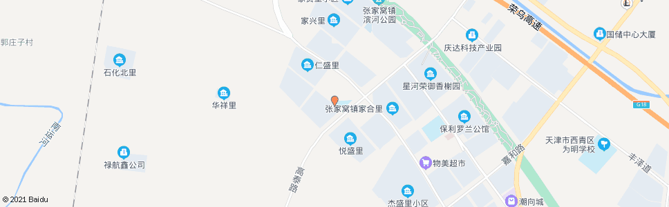 天津荣盛里_公交站地图_天津公交_妙搜公交查询2024