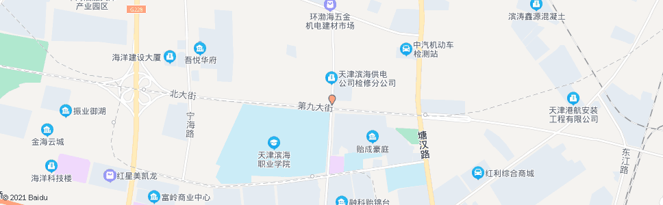 天津滨海学院_公交站地图_天津公交_妙搜公交查询2024