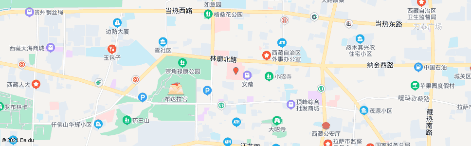 拉萨市医院站_公交站地图_拉萨公交_妙搜公交查询2024