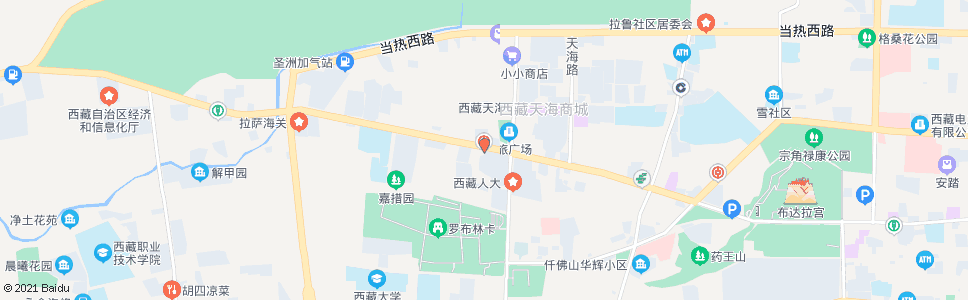 拉萨拉萨饭店北门站_公交站地图_拉萨公交_妙搜公交查询2024