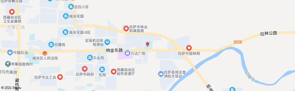 拉萨纳金小学站_公交站地图_拉萨公交_妙搜公交查询2024