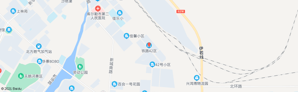 巴音郭楞铁路42区_公交站地图_巴音郭楞公交_妙搜公交查询2024