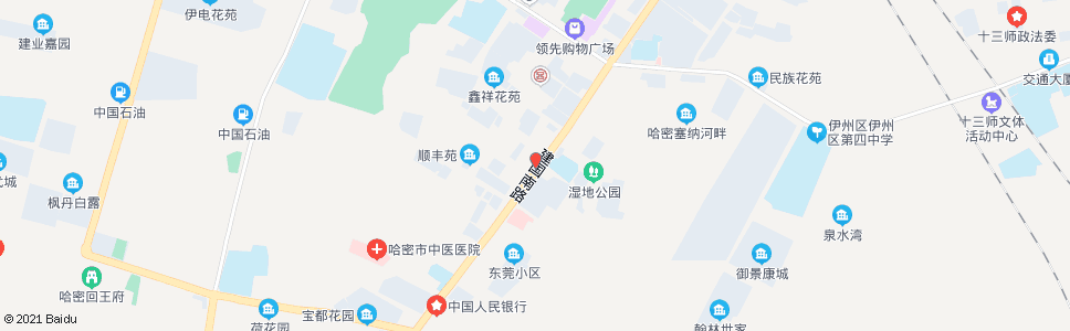 哈密养路段家属院_公交站地图_哈密公交_妙搜公交查询2024