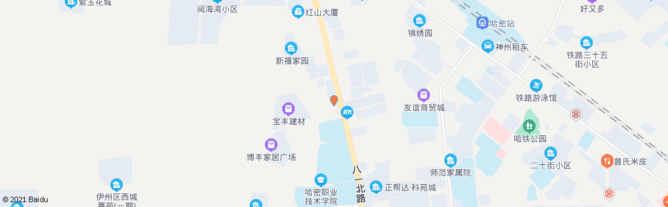 哈密哈钢(八一北路)_公交站地图_哈密公交_妙搜公交查询2024