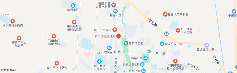 和田地区建设局_公交站地图_和田公交_妙搜公交查询2024