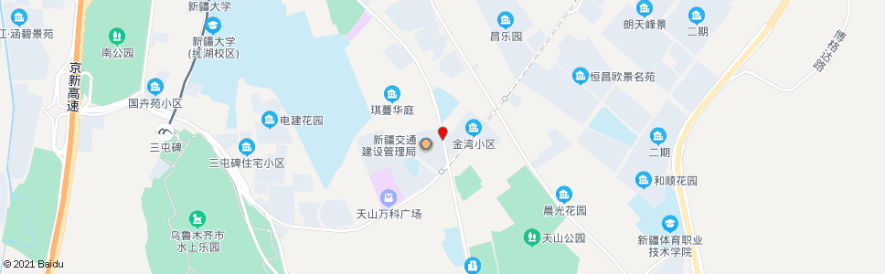 乌鲁木齐丝绸之路宾馆_公交站地图_乌鲁木齐公交_妙搜公交查询2024