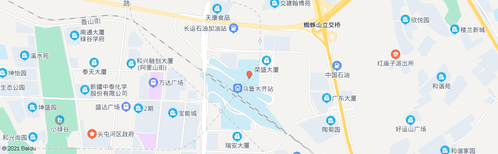 乌鲁木齐乌鲁木齐站北广场_公交站地图_乌鲁木齐公交_妙搜公交查询2024