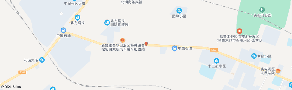 乌鲁木齐油库_公交站地图_乌鲁木齐公交_妙搜公交查询2024