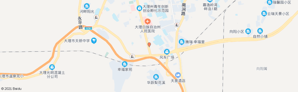 大理水电宿舍(洱海北路)_公交站地图_大理公交_妙搜公交查询2024